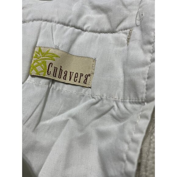 Cubavera Men's Cargo Shorts Button Zip Fly Linen Cream Size 42 - Picture 4 of 5